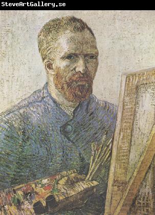 Vincent Van Gogh Self-Portrait in Fromt of thte Easel  (nn04)